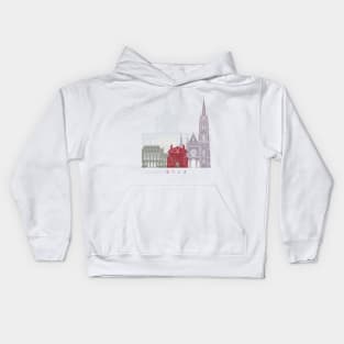 Graz skyline poster Kids Hoodie